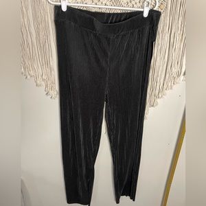 Stretch ribbed silky pants